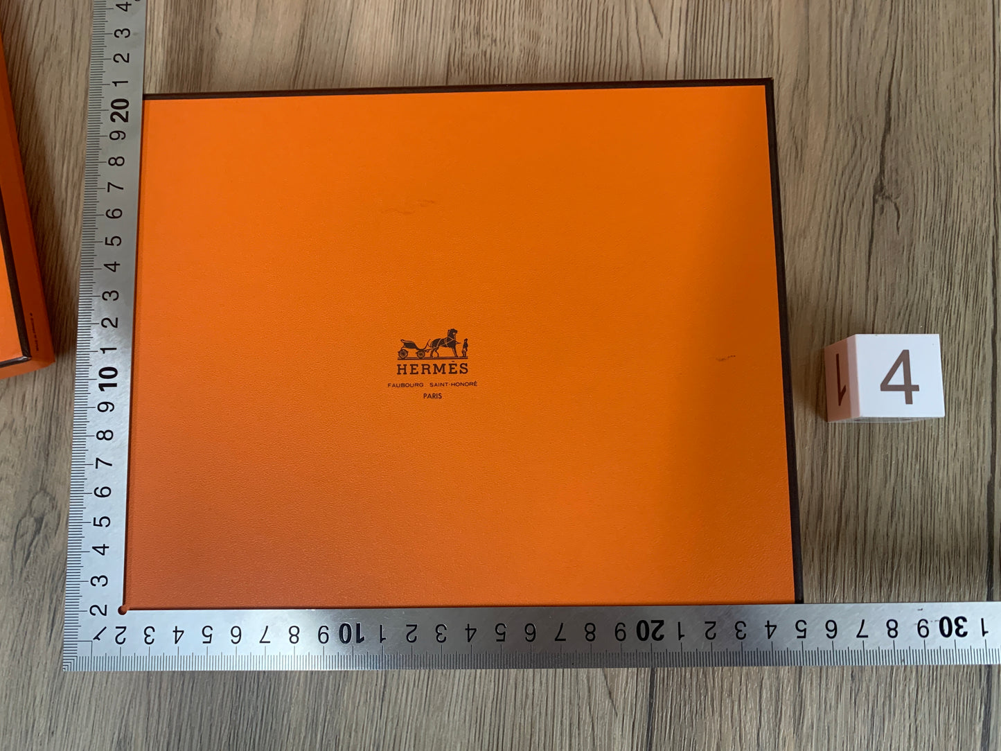 Hermes Birkin 30 Empty Box Gift Box Orange 35.5×37.5×15.5cm Good Condition