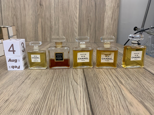 4 Vintage Set Miniature Chanel N 19 Chanel N 5 Coco Chanel 