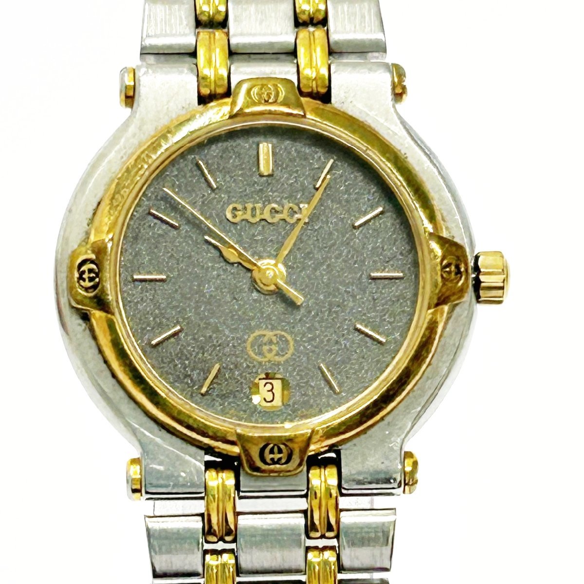 GUCCI Gucci 9000L  Gray Dial Quartz women Watch With box -251023