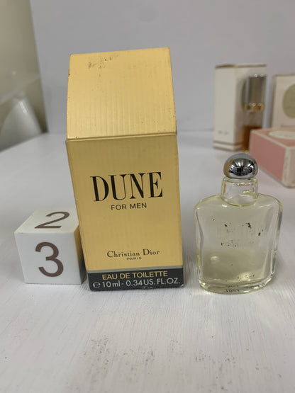 Used Christian Dior 7.5ml EDT Miniatures Dune jadore   - 25Mar