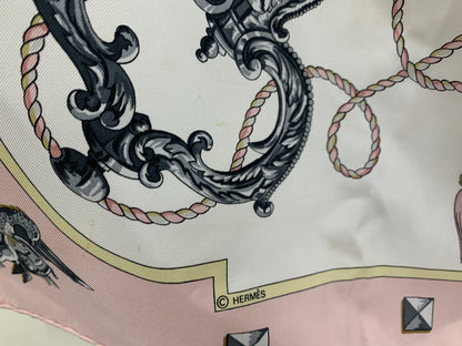 Pink Key silk Hermes scarf 90 x 90 cm - 27OCT22