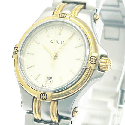 GUCCI  9040L Round Face  Ivory Dial Quartz women Watch With box -251023