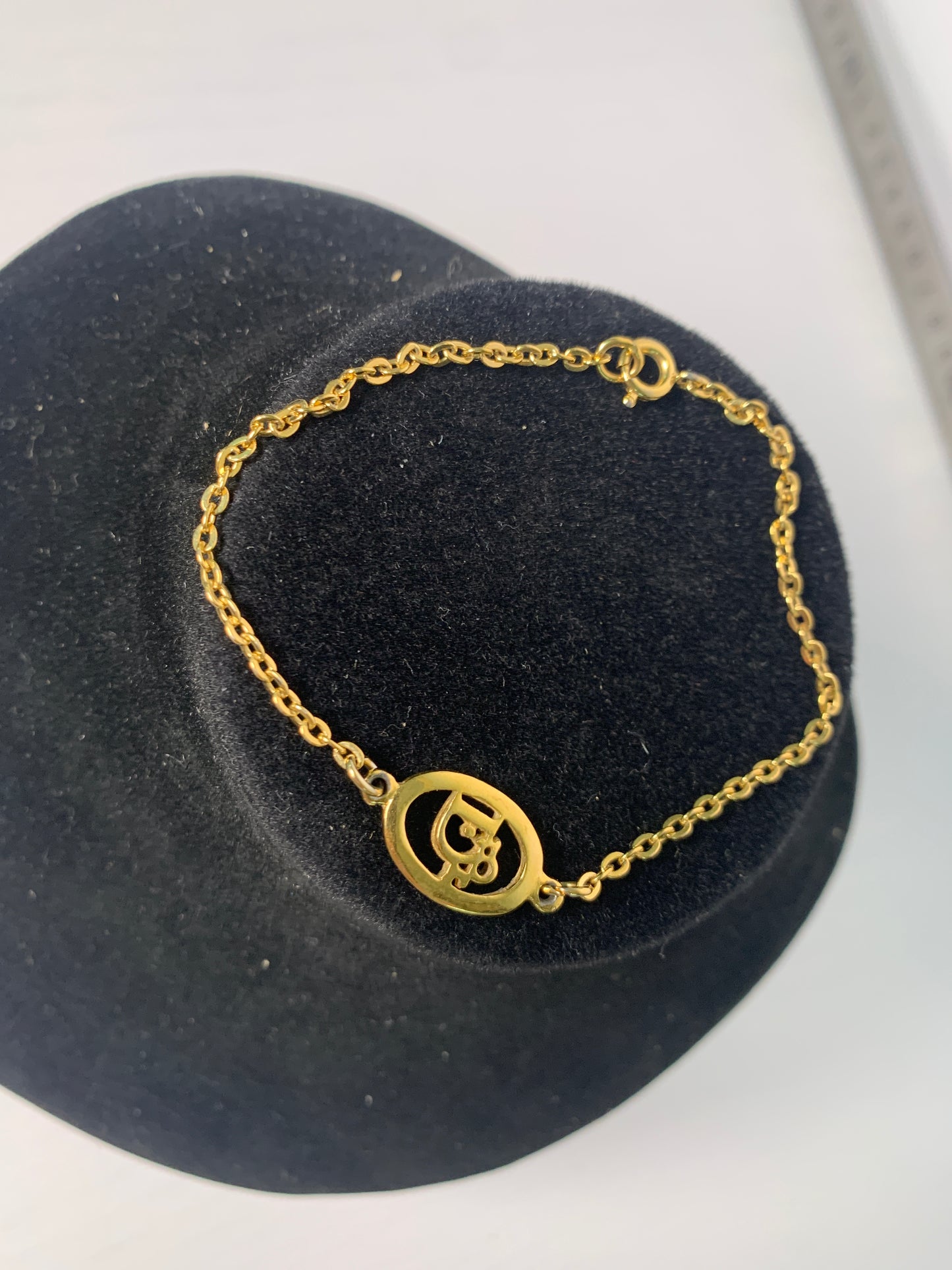 Christian Dior Logo 金鍊手鍊 9cm - 31OCT