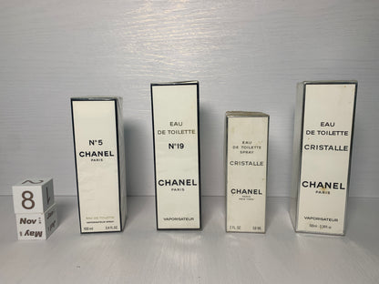 Rare Chanel No. 5 No. 19 Cristalle 59ml 100ml eau de toilette EDT- 8NOV