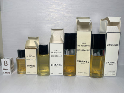 Rare Chanel  Cristalle 50ml 100ml eau de toilette EDT- 8NOV