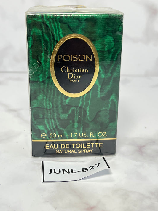 稀有 Christian Dior 50 毫升 1.7 盎司毒藥淡香水 EDT - 06B27