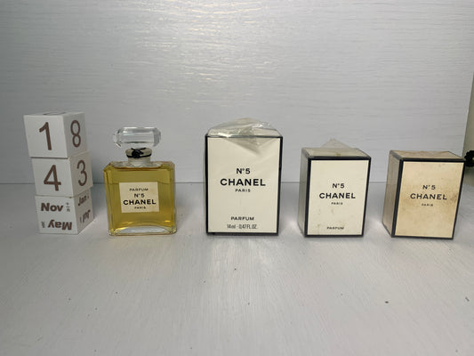 Chanel No 5 Perfume with Rare Original Box Packaging Vintage Old
