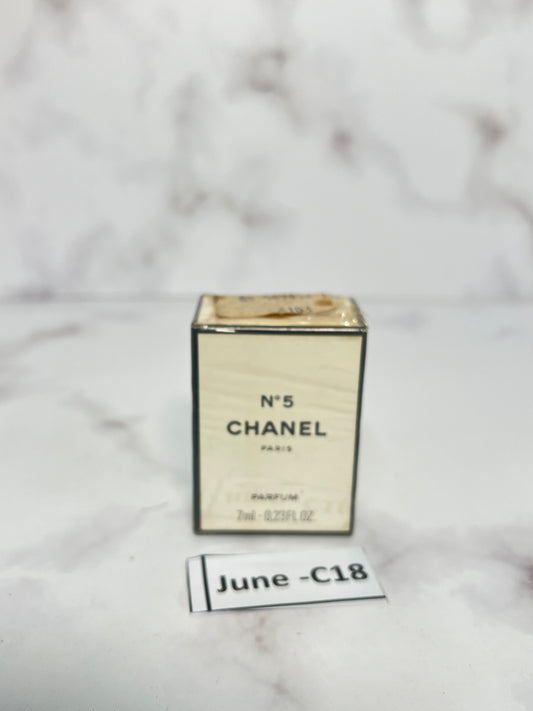 Rare Chanel No.5  7 ml  1/4 oz parfum perfume  - JUNE-C18