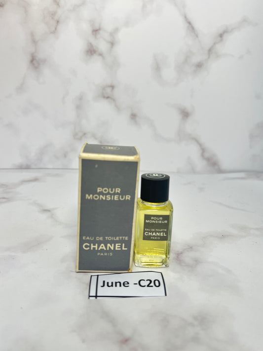 Rare Chanel Pour Monsieur  19 ml  eau de toilette EDT perfume  - JUNE-C20