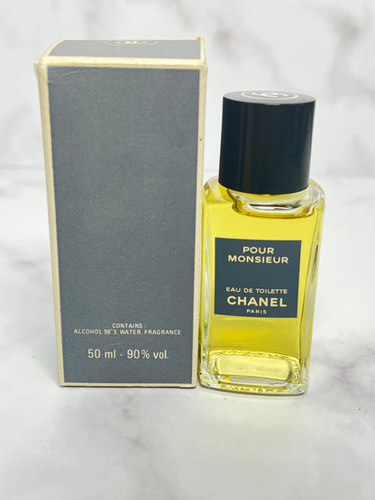 Rare Chanel Pour Monsieur 50 ml  1.7 oz Eau de Toilette EDT  - JUNE-C28