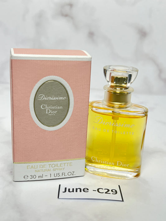 Rare Christian Dior Diorissimo 30 ml 1 oz Eau de Toilette EDT Perfume  - JUNE-C29