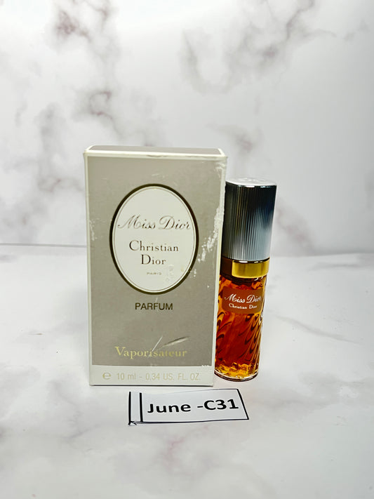 Rare Christian Dior Miss dior 10 ml 1/3 oz Parfum Perfume  - JUNE-C31
