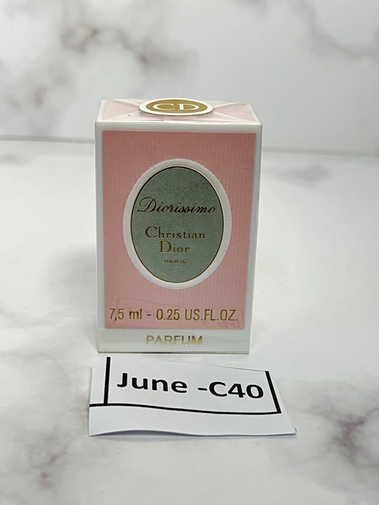 Rare Christian Dior Diorissimo  7.5 ml 1/4 oz Parfum Perfume  - JUNE-C40