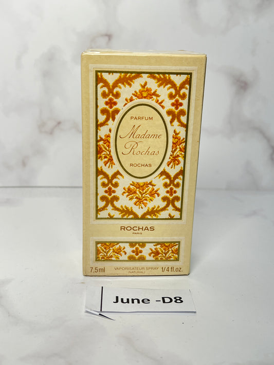 Rare Sealed Madame Rochas 7.5 ml 1/4 oz Parfum perfume - JUNE-D8