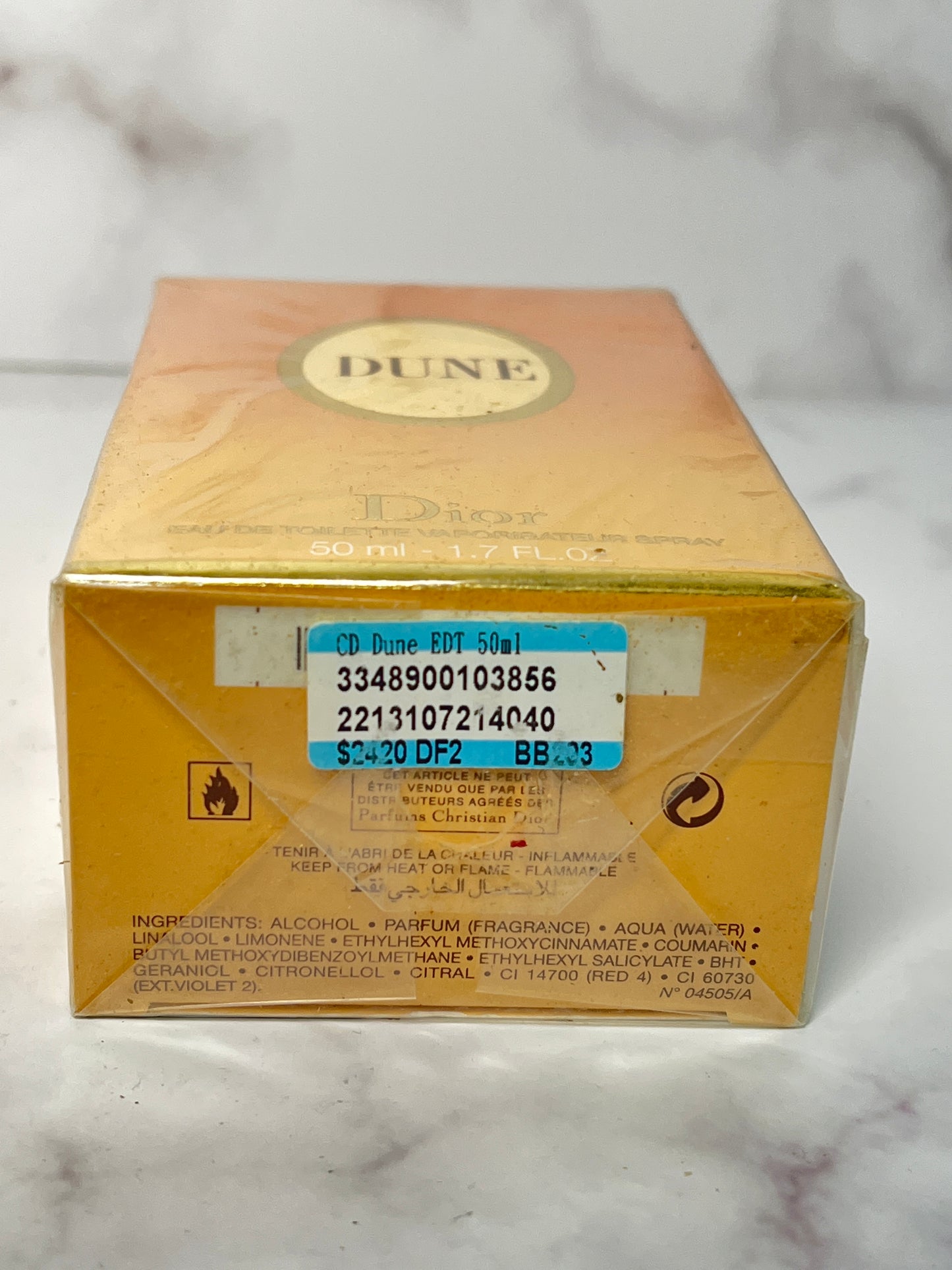 Rare Sealed Christain Dior Dune 50 ml 1.7 oz eau de toilette EDT - JUNE-D9