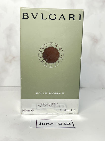 Rare BVLGARI 100 ml 3.4 oz Eau de Toilette EDT  - JUNE-D12