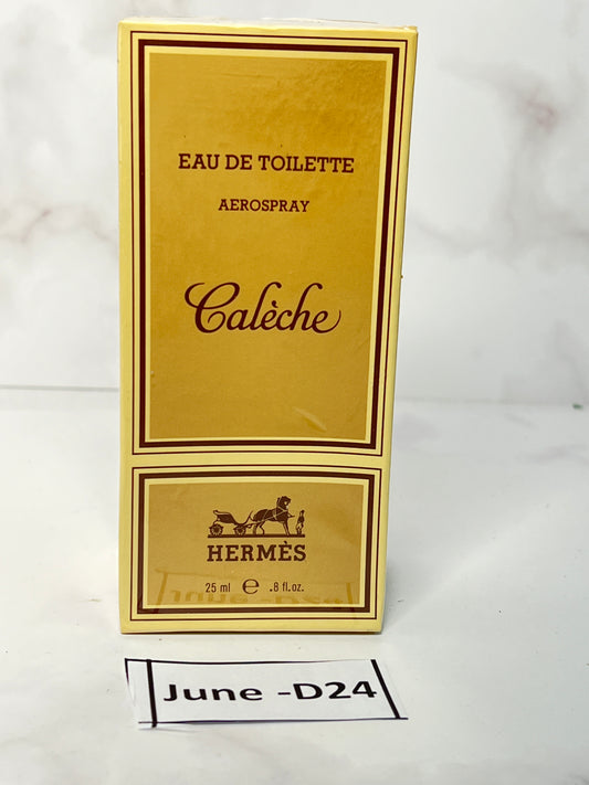 Rare Sealed Hermes caleche 25 ml 0.8 oz Eau de Toilette EDT - JUNE-D24