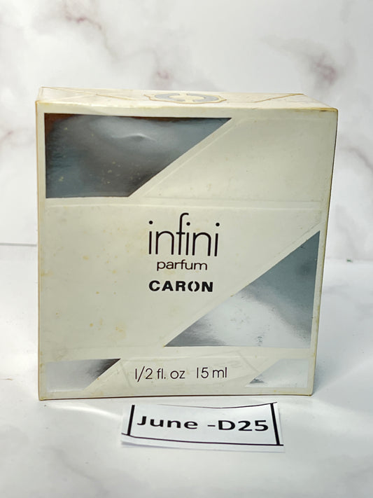 Rare Sealed Caron Infini 15 ml 0.5 oz Parfum Perfume - JUNE-D25