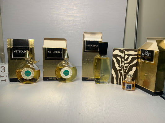 Rare Guerlain Mitsouko 45ml  7.5ml Vol de nuit  parfum perfume  - 3DEC