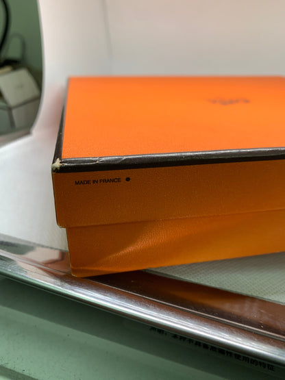 Hermés Gift bag, orange gift bag, wrapping, Paris Original French gift box, 7.5”x 7.5” x1.5" fashion belt box gift bag