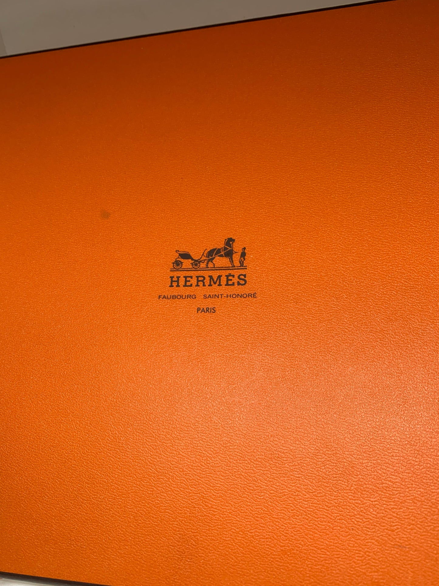 Hermés Gift bag, orange gift bag, wrapping, Paris Original French gift box, 7.5”x 7.5” x1.5" fashion belt box gift bag