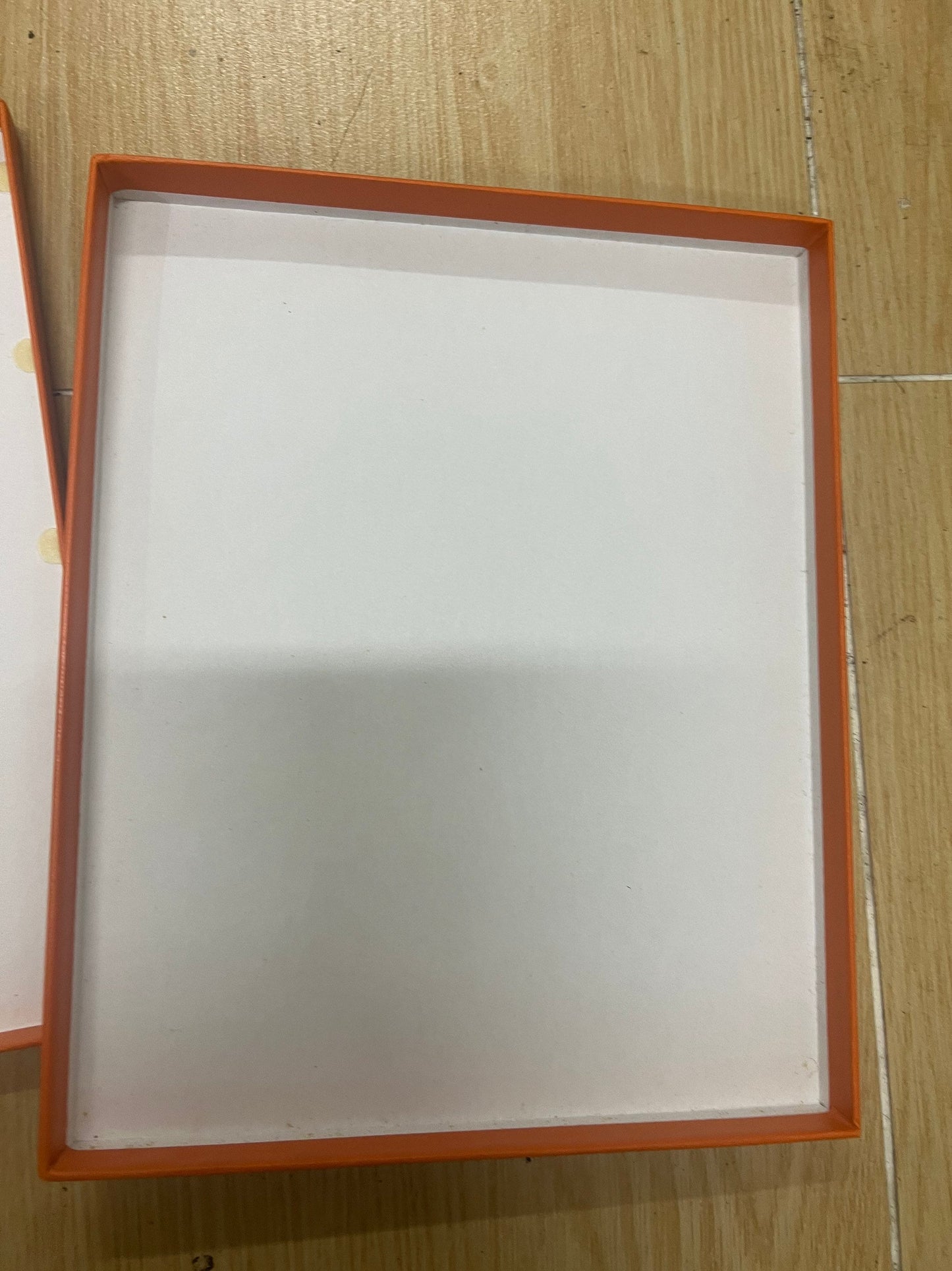 HERMES Counter Empty Orange Box Gift Box (7.5”x 9.2”x 1”)