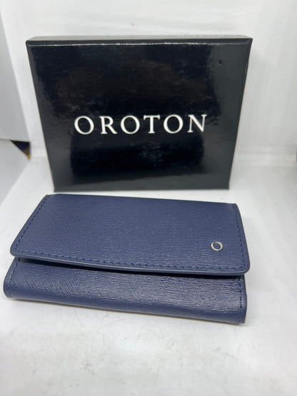 New Oroton key bag blue11x7cm