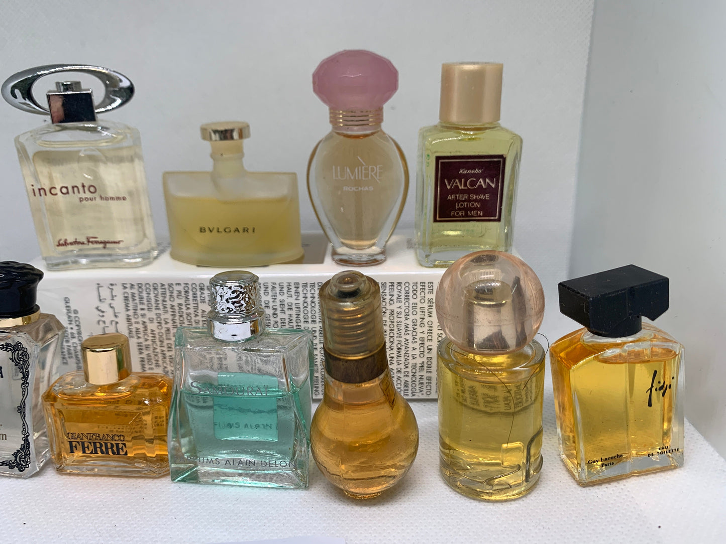 Mini Perfume EDT  11 bottles FERRE Anna sui Bvlgari set - 1503A