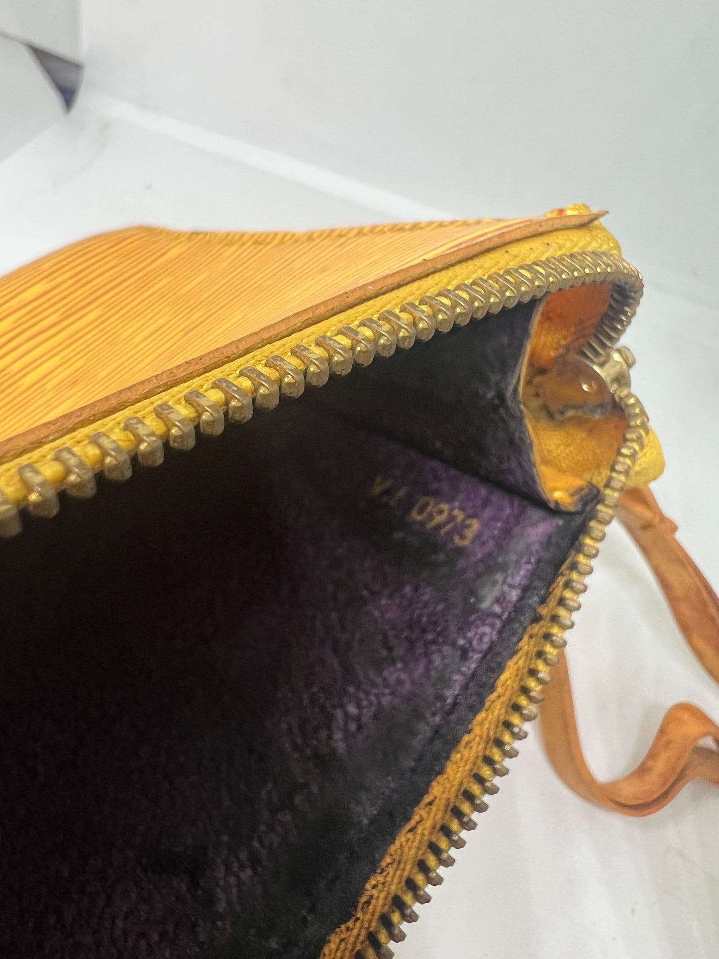 LOUIS VUITTON 22x 12cm water ripple orange clutch bag vintage vintage bag(Bb 16 Mar 2022)vl9873
