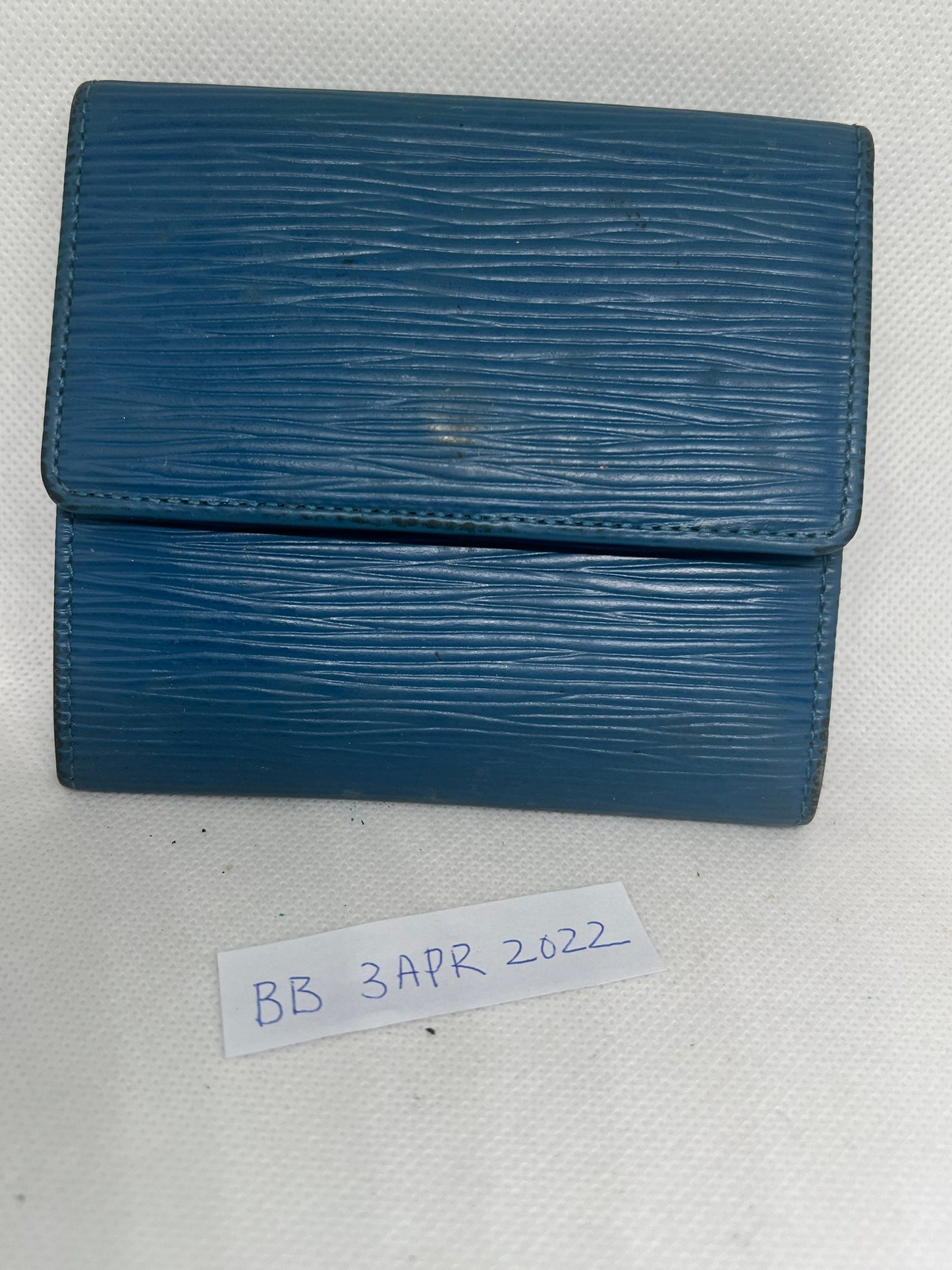 Louis Vuitton 法國製造藍色錢包 11"x10"