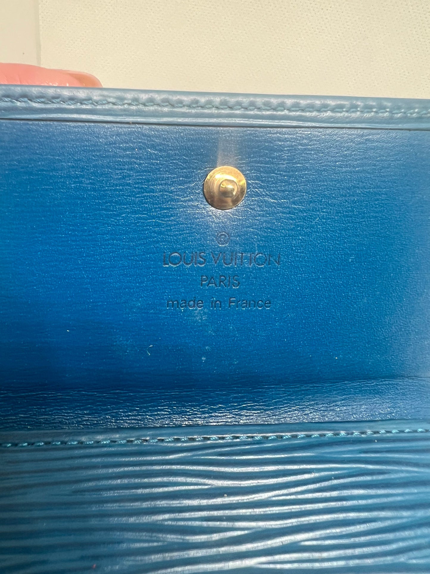 Louis Vuitton made in France blue wallet11”x10”