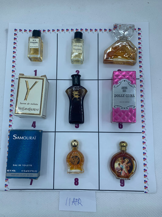 YSL Shiseido CHANEL ANNA sui Caron Samoural Edt Parfum Miniatures Eau de Toilette