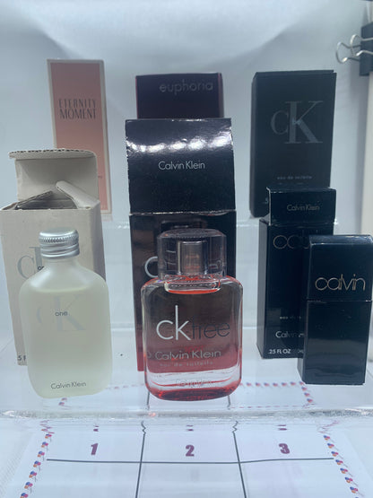 CK Calvin Klein miniatures Eternity euphoria EDT Eau de Toilette Endless CK Free 15ml - 7.5ml Parfum Perfume