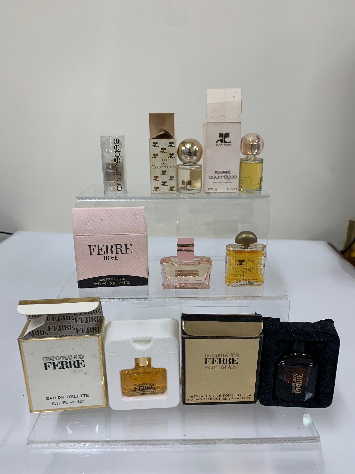 Miniature Gianfranco Ferre 玫瑰淡香水 5ml 0.17 oz Courreges Sweet Parfum Perfume