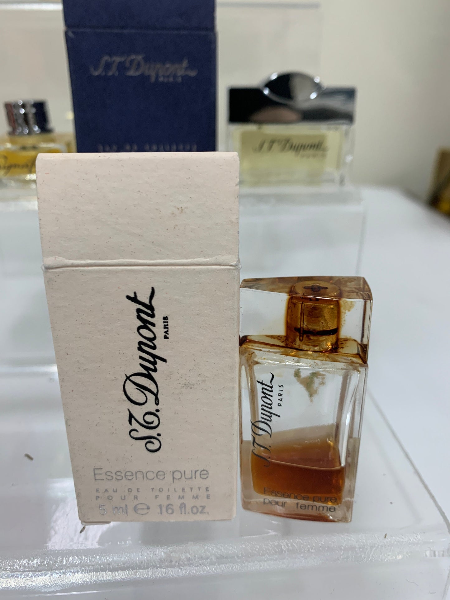 S. T. Dupont 5ml EDT Eau de Toilette Essence Pure 0.17 oz Parfum Perfume