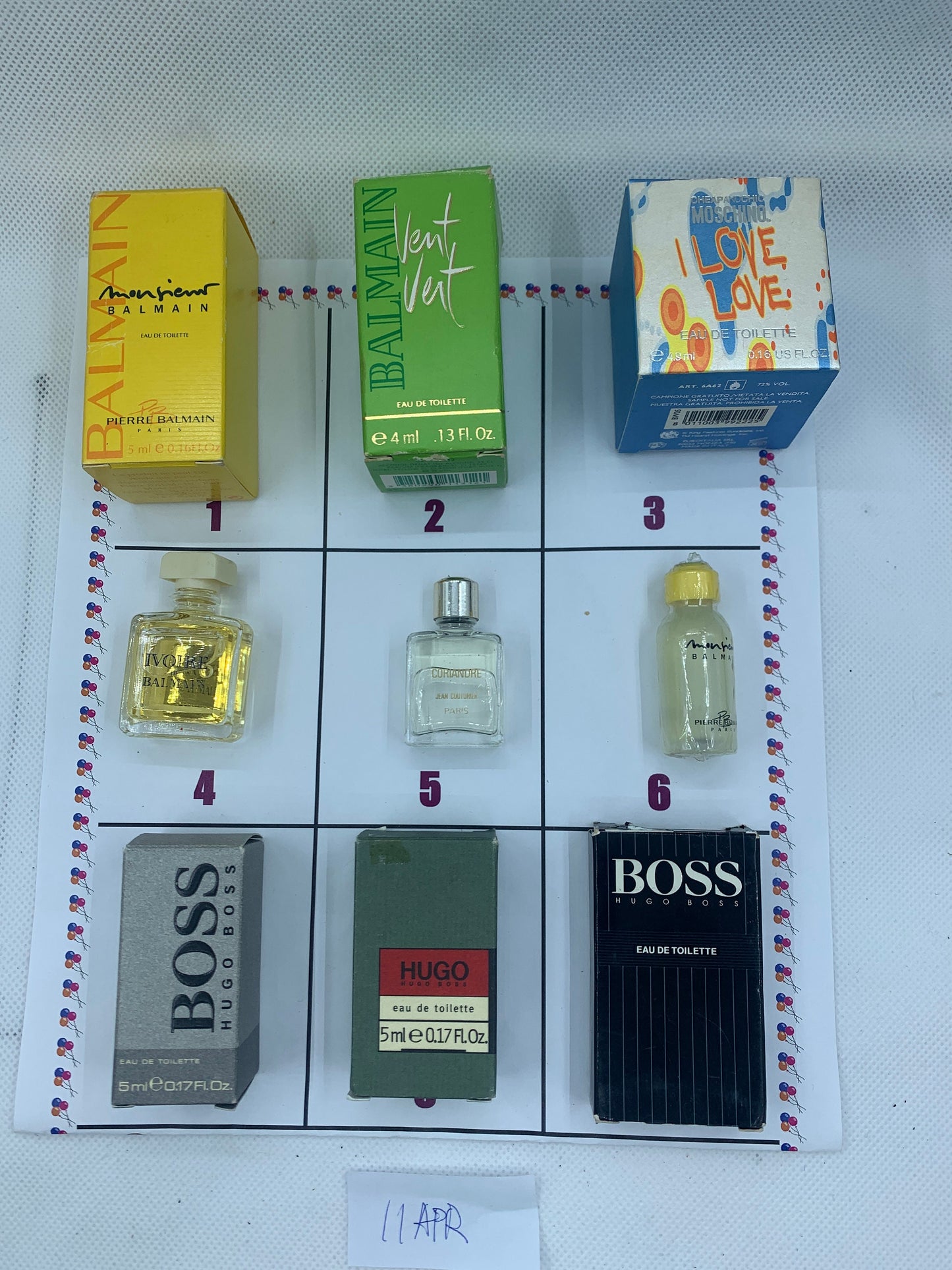 Balmain MOSCHINO BOSS HUGO Miniatures 5ml Edt Edp Parfum Perfume