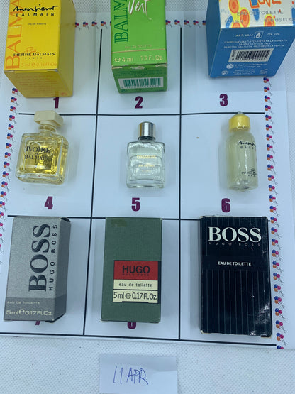 Balmain MOSCHINO BOSS HUGO Miniatures 5ml Edt Edp Parfum Perfume