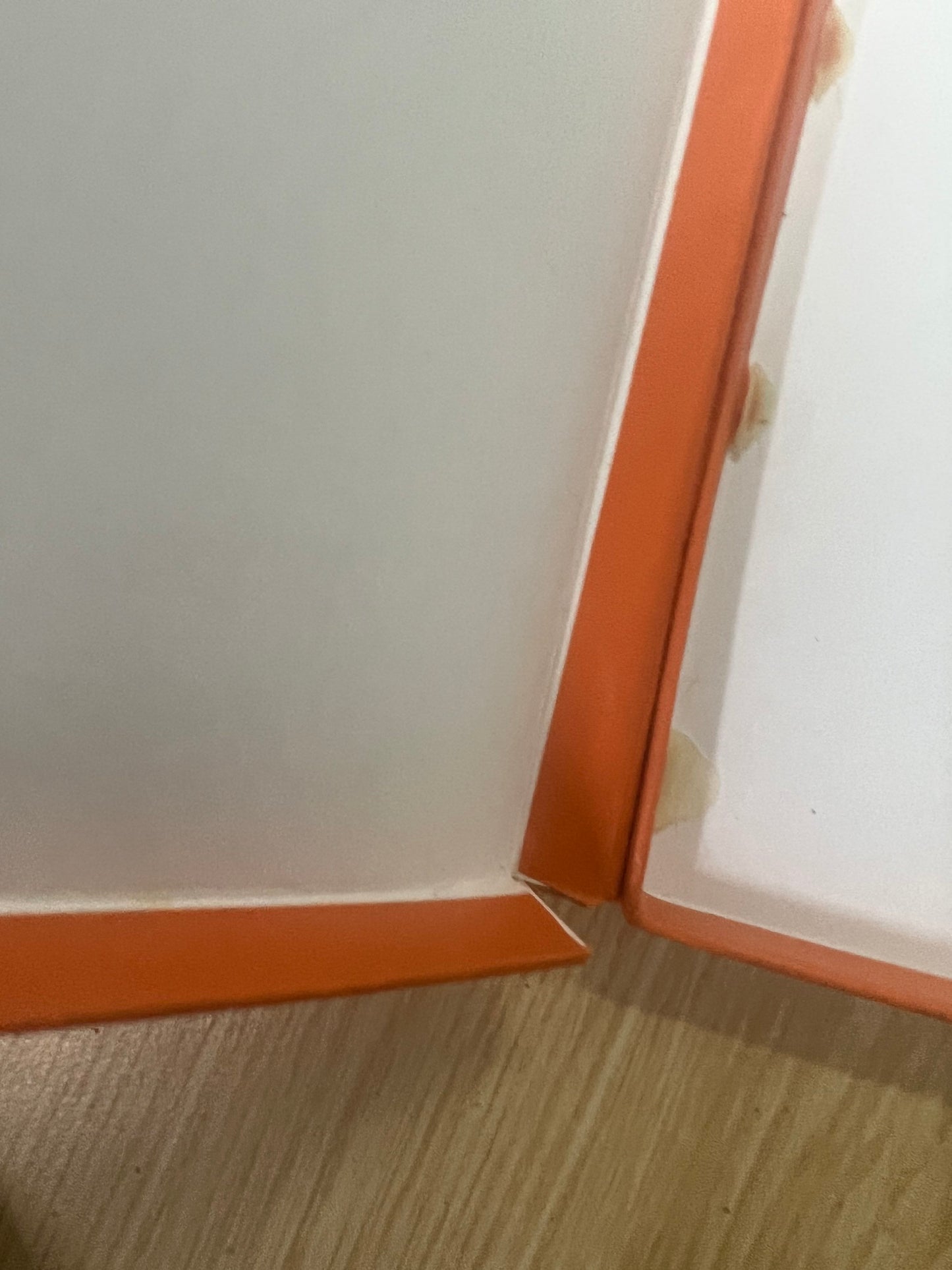 HERMES Counter Empty Orange Box Gift Box (7.5”x 9.2”x 1”)