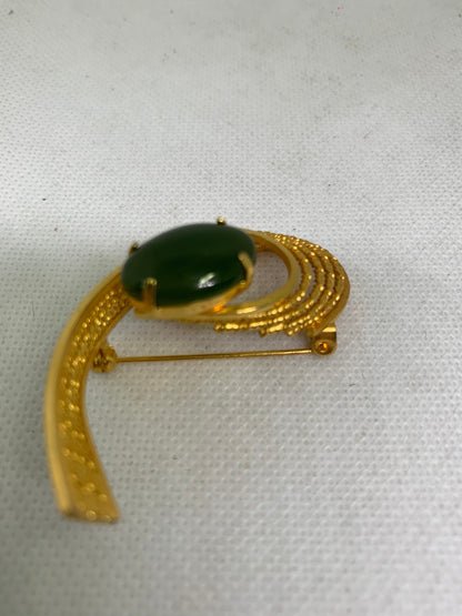 vintage tourmaline brooch orphan 5cm (B 19 21   Apr 22)