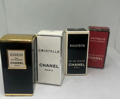 Rare Chanel eau de toilette Edt  4ml x 4 0.13 x 4 fl oz (Bb 21 Apr 22)