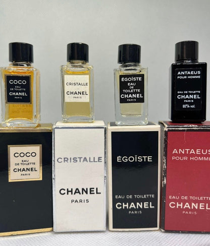 Rare Chanel eau de toilette Edt  4ml x 4 0.13 x 4 fl oz (Bb 21 Apr 22)