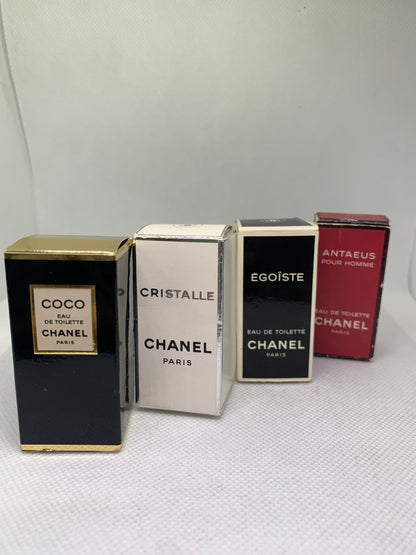 Rare Chanel eau de toilette Edt  4ml x 4 0.13 x 4 fl oz (Bb 21 Apr 22)