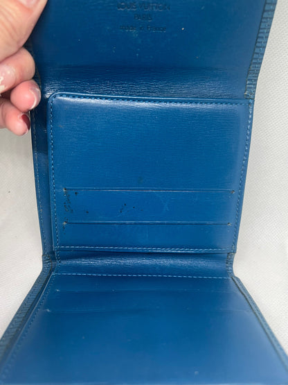 Louis Vuitton made in France blue wallet11”x10”