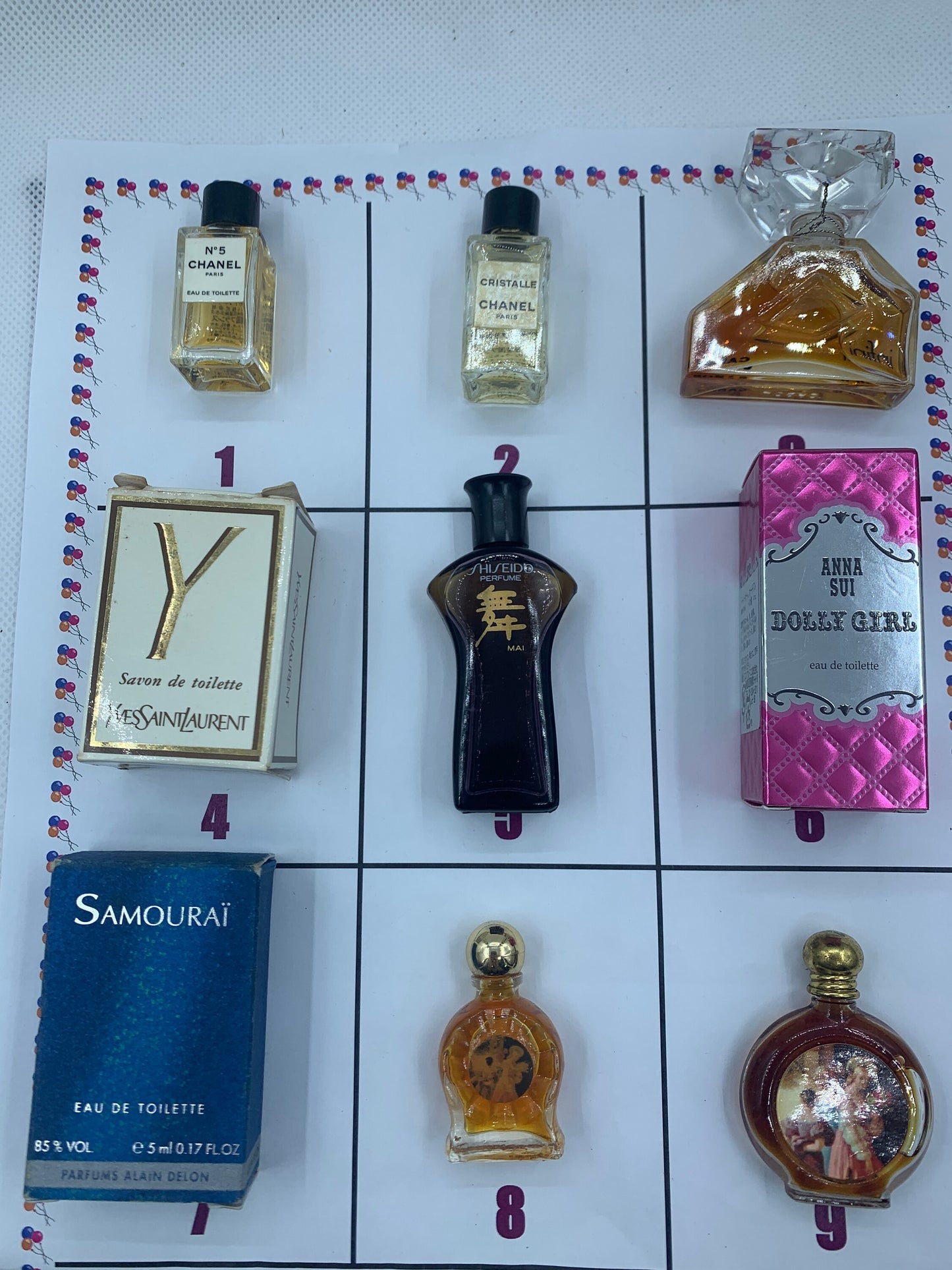 YSL Shiseido CHANEL ANNA sui Caron Samoural Edt Parfum Miniatures Eau de Toilette