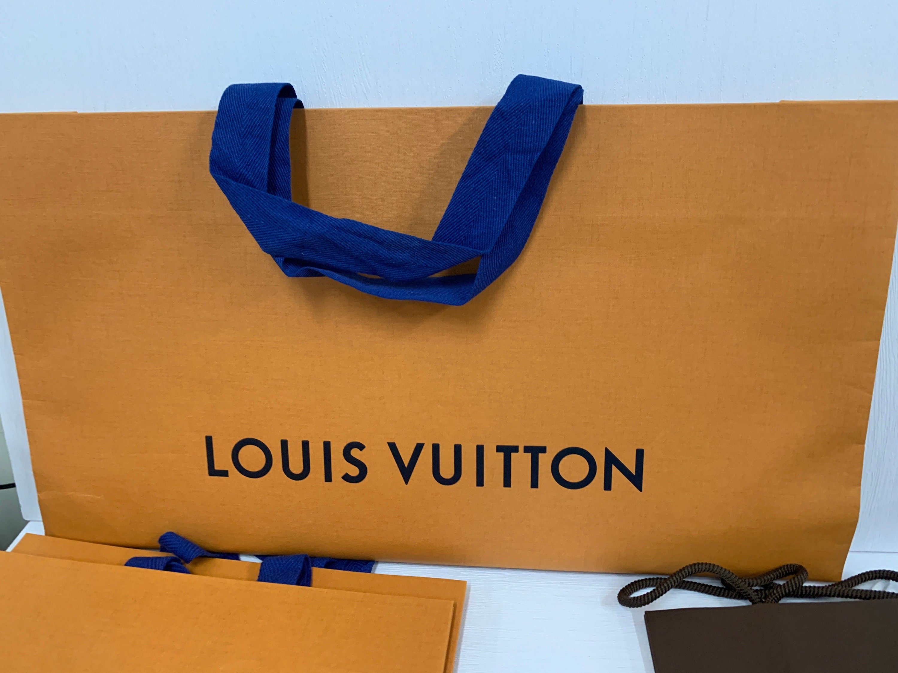 Paper bag discount louis vuitton asli