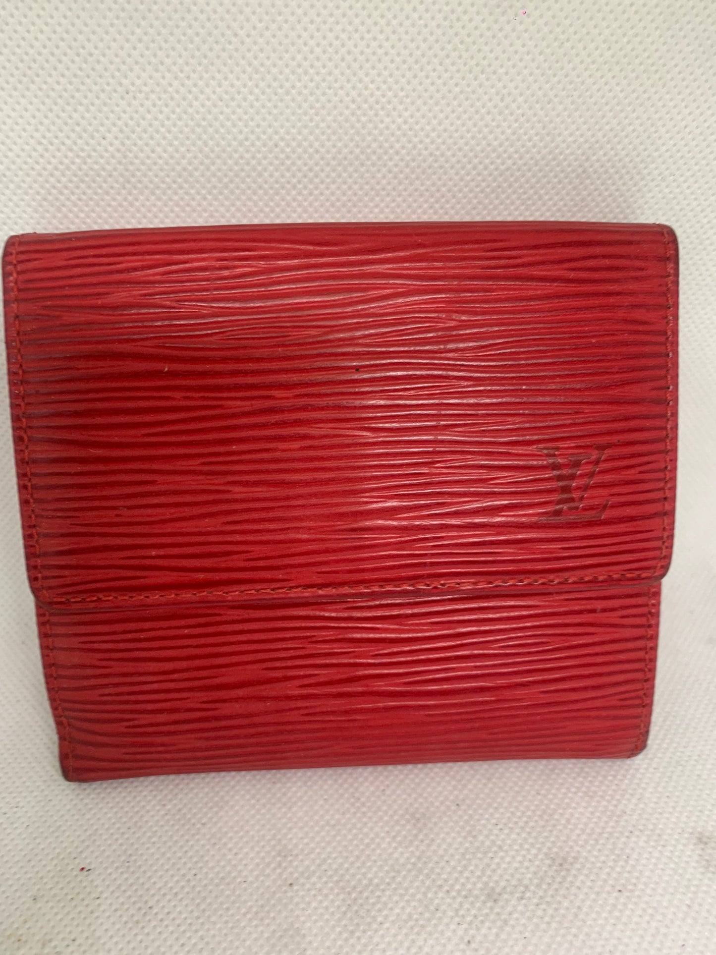 Vintage LV Louis Vuitton 85 New Folio Wallet Red (BB22-2)