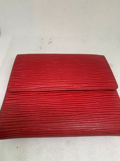 Vintage LV Louis Vuitton 85 New Folio Wallet Red (BB22-2)