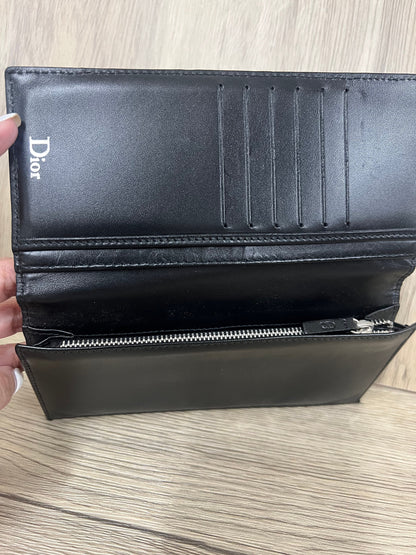 Christian Dior black long wallet w18x H10 x 18cm (BBW12 3 Jun 22)