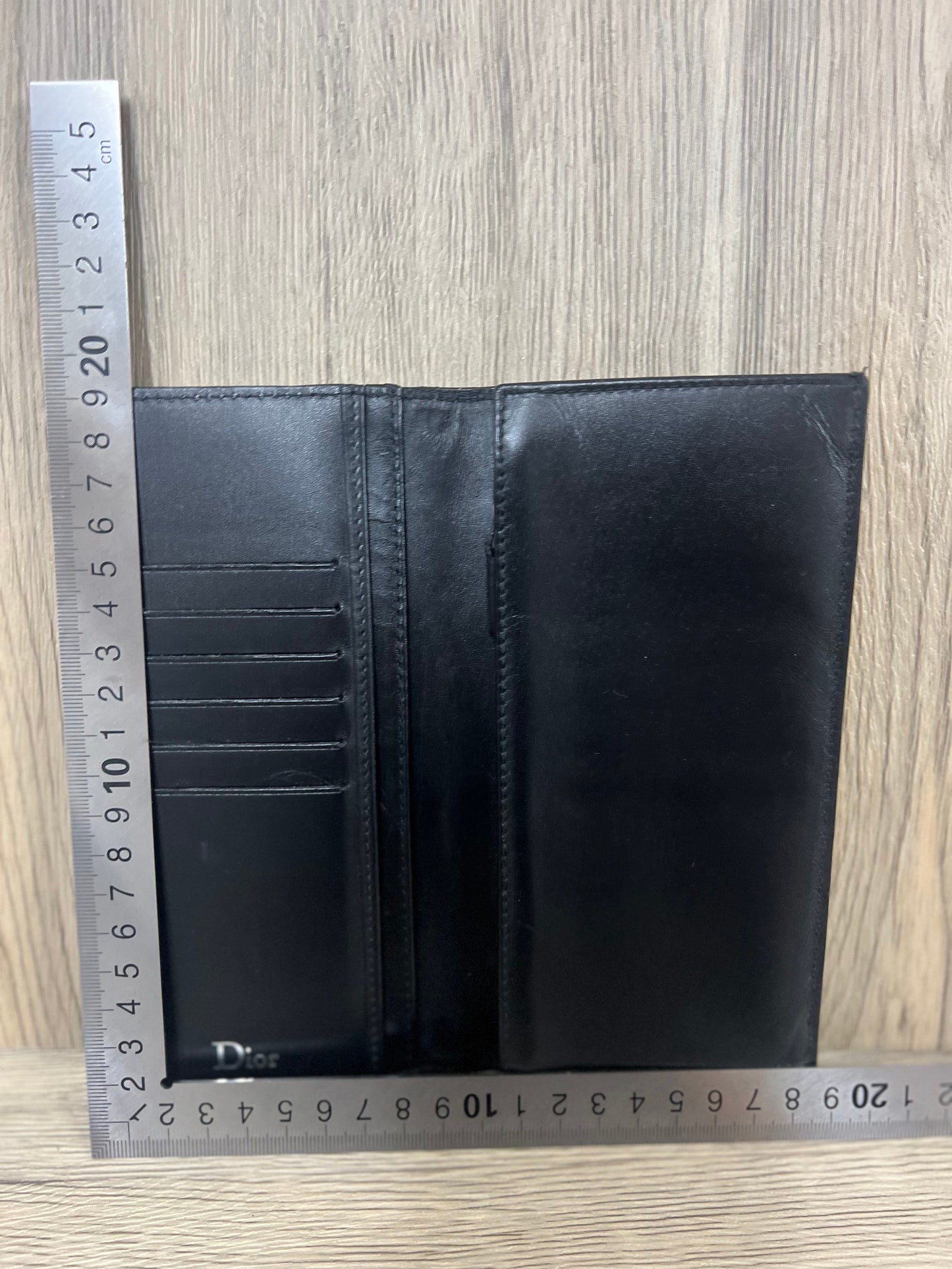 Christian Dior black long wallet w18x H10 x 18cm (BBW12 3 Jun 22)