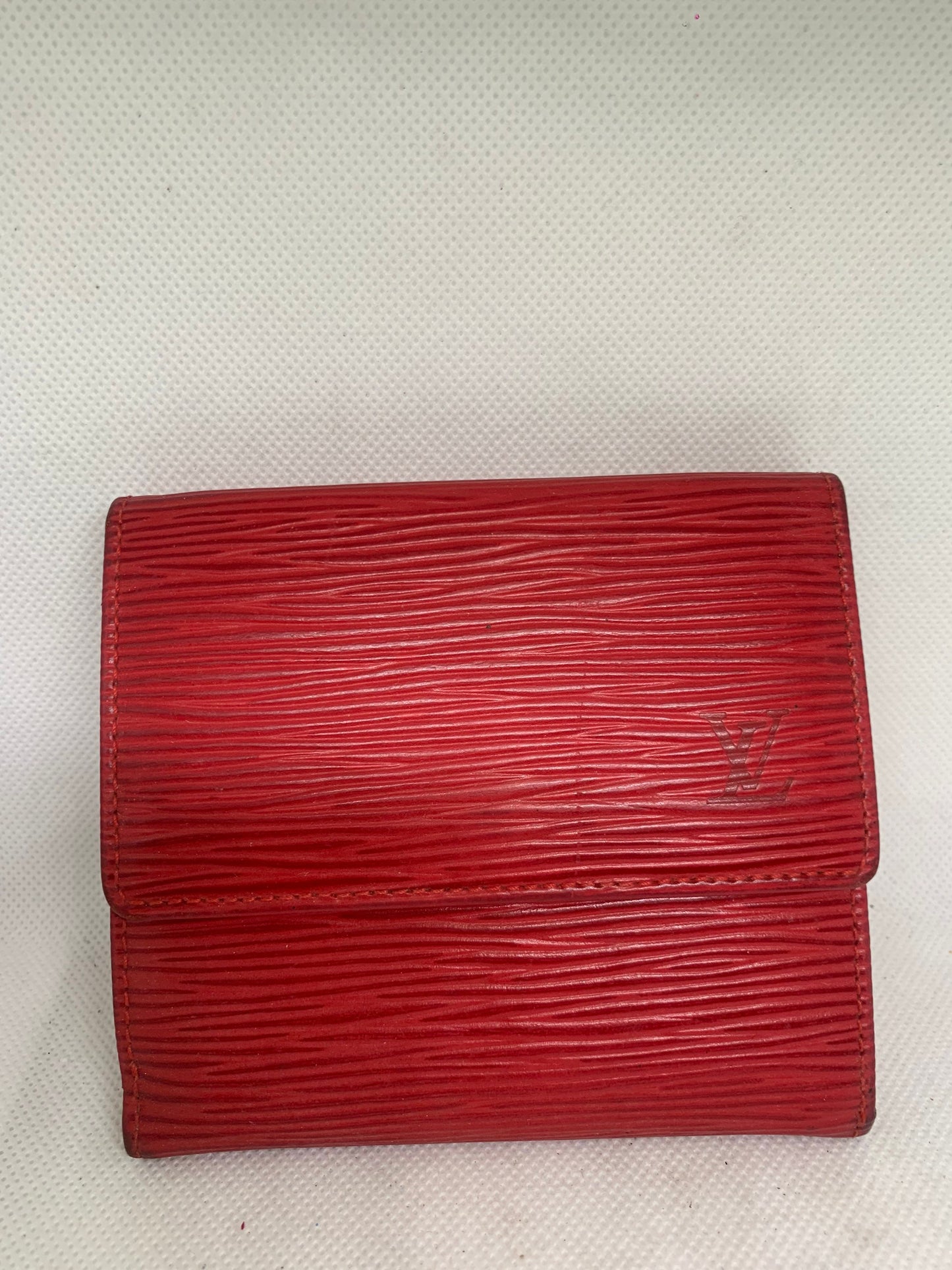 Vintage LV Louis Vuitton 85 New Folio Wallet Red (BB22-2)